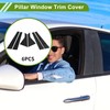 HOPESPANNER Door Pillar Window Trim for Chrysler 200 2015-2019 Black