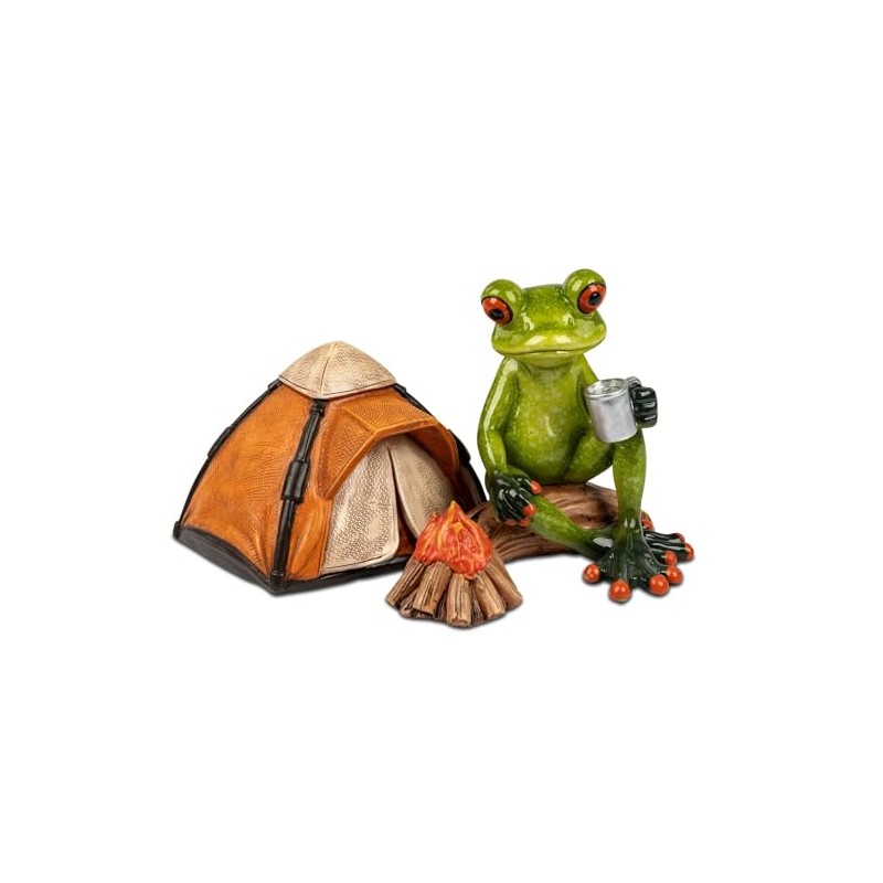 formano Frog Camper Frog House Funny Frogs 16 cm Sculpture