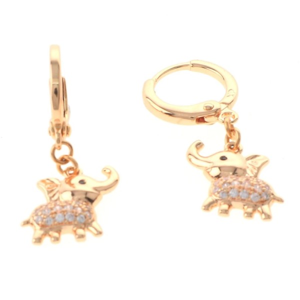 neXxtten Gold Tone Gold Plated Metal Leverback Drop Earrings XPE2543-GLD