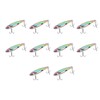 10PCS Fish Shape Artificial Bait High Simulation Aluminum Alloy Fishing