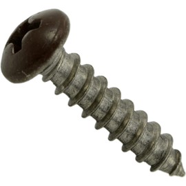 Hard-to-Find Fastener 014973208721 Brown Phillips Pan Sheet Metal Screws, 8 x 3/4, Piece-100