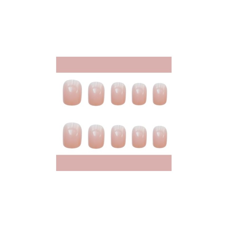 ncip01 False Nail Tip, Short Nail, Nail Tip, Cute, Plain,