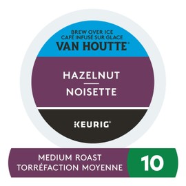 Van Houtte Brew Over Ice Hazelnut K-Cup Coffee Pods, 10 Count For Keurig Coffee Makers