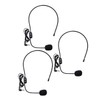 CORHAD 3pcs Head-Mounted Microphone for Voice Amplification Lightweight Wired Microphone