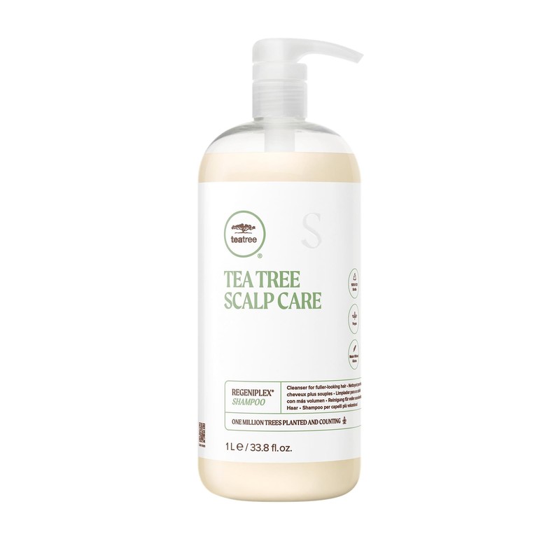 Tea Tree Scalp Care Regeniplex Shampoo, Thickens + Strengthens, For