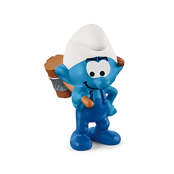 SCHLEICH 20832 Handy Smurf Pre School Smurfs Toy Figurine for children aged 3+