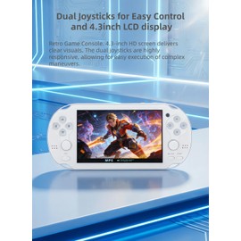 YHFITN Handheld Game Console with 4.3-Inch Display, Dual Joysticks, Built-in Games, and Supports TV Output, Video Playback, and Gaming Saves, Ideal Retro Gift for Friends Or Family