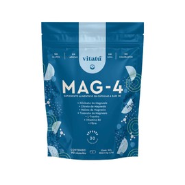 Vitatú | MAG-4 con 4 fuentes de Magnesios: Glicinato, Citrato, Malato y Treonato de Magnesio. Con L-Teanina y B6, 90 cápsulas, Suplemento Alimenticio con Ingredientes de Origen Natural