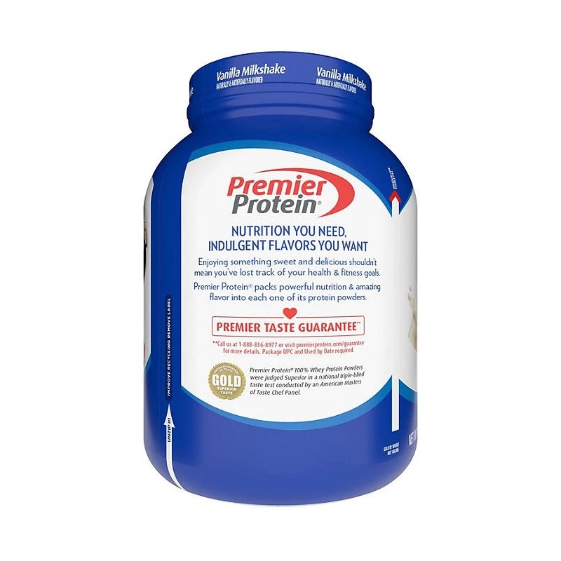 Premier Protein 30g High Protein Powder, Vanilla Milkshake, 3 lbs.
