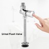 Urinal Flush Valve with Button, Manual Delay, Automatic Shut-Off Toilet