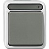 Merten Aquastar Off Control Switch, 2-Pole, Light Grey, MEG3102 8029