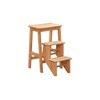 Boraam Niko 3-Tier Step Stool, Counter Height, Natural