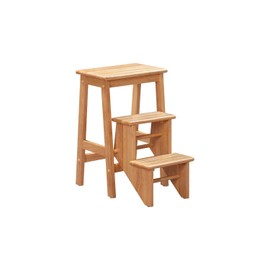 Boraam Niko 3-Tier Step Stool, Counter Height, Natural
