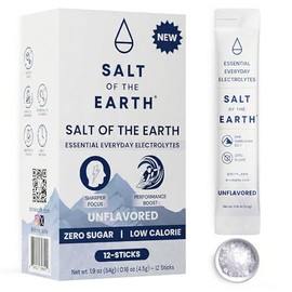 Salt of the Earth Electrolito premium sin azúcar - Elaborado con sal rosa del Himalaya - Sobres de polvo hidratante  Ingredientes premium  Apto para  