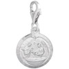 Rembrandt Sterling Silver Baptism Charm with Lobster Claw Clasp, Charms