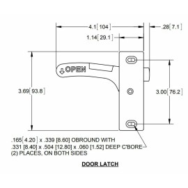 SPEP RV Screen Door Latch Universal(Right Hand or Left Hand)