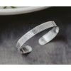 Scroll Texture Sterling Silver Cuff Bracelet