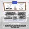 Wokape 100pcs 0.8mm Thick Compression Spring Assortment Kit, 5 Sizes