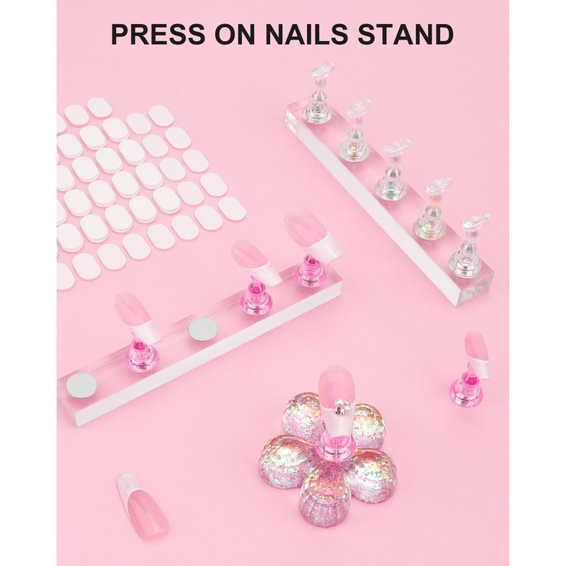 Difenni Nail Stand for Press Ons, Nail Holder for Painting