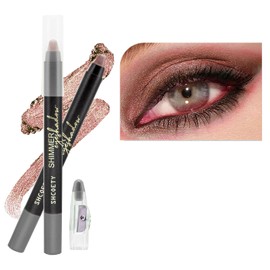 Cocoa Brown Eyeshadow Stick, Blendable Creamy Eyeshadow Eye Brightener Stick, Waterproof Eyeshadow Pencil Long Lasting Crayon, Smooth Shimmer Eye Shadow Highlighter Eye Liner Makeup.#10 Cocoa Brown