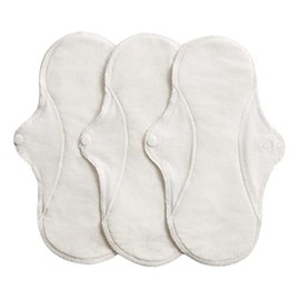 IMSEVIMSE Active Sanitary Pads Regular Organic Cotton Natural (Pack of 2 x 3)