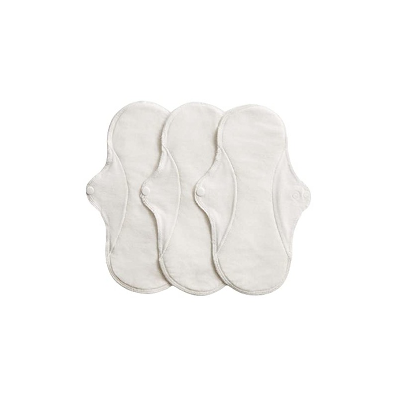 IMSEVIMSE Active Sanitary Pads Regular Organic Cotton Natural (Pack of