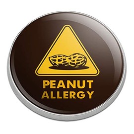 GRAPHICS & MORE Peanut Allergy Yellow Warning Sign Golfing Premium Metal Golf Ball Marker