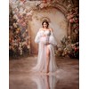 Kate Spring Flower Wall Backdrops for Pregnant Beige Wall Photography