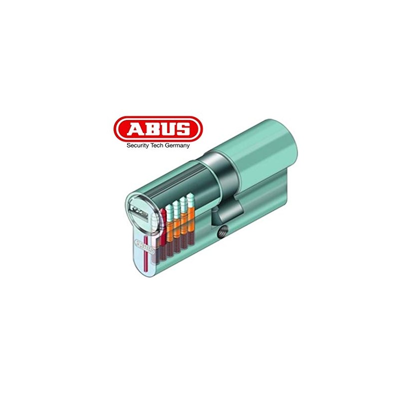 Abus Door Cylinder/Lock with Key, silver, 33459