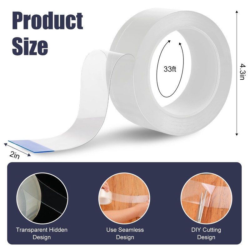 Window Weather Sealing Tape, Transparent Weather Stripping for Doors Windows