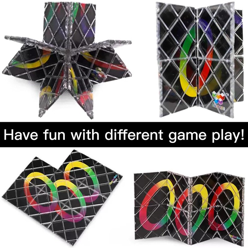 Xrten 8 Panels 3 Rings Folding Puzzle Cube Magic Cube