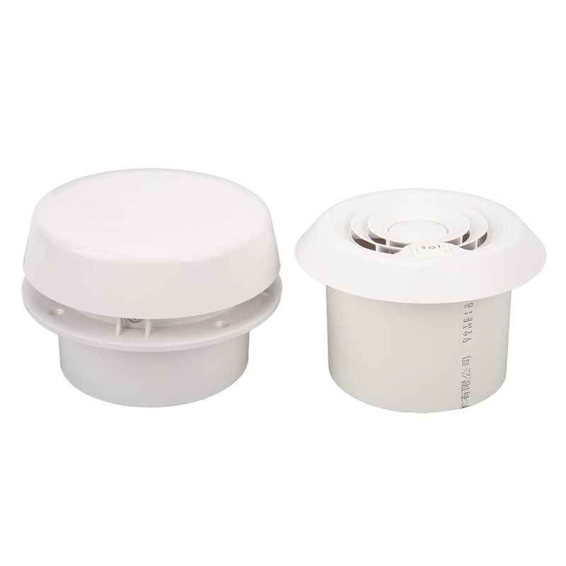 RV Mini Vent Fan White Round Noiseless Compression Resistant Vent