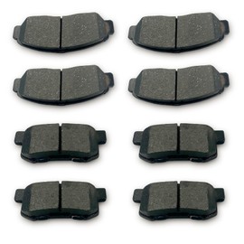 ALADICHE Front Rear Ceramic Disc Brake Pads For 2003 2004 2005 2006 2007 Honda Accord V6 (D537/D959)