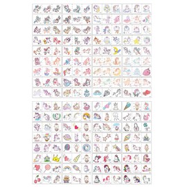 KGDUYC 68 Pieces Children's Tattoo Stickers – Temporary Tattoos for Sticking on with Skin-friendly, Children's Tattoos for Girls Boys Tattoos Sticking Kids as Children's Birthday Party Bags Party