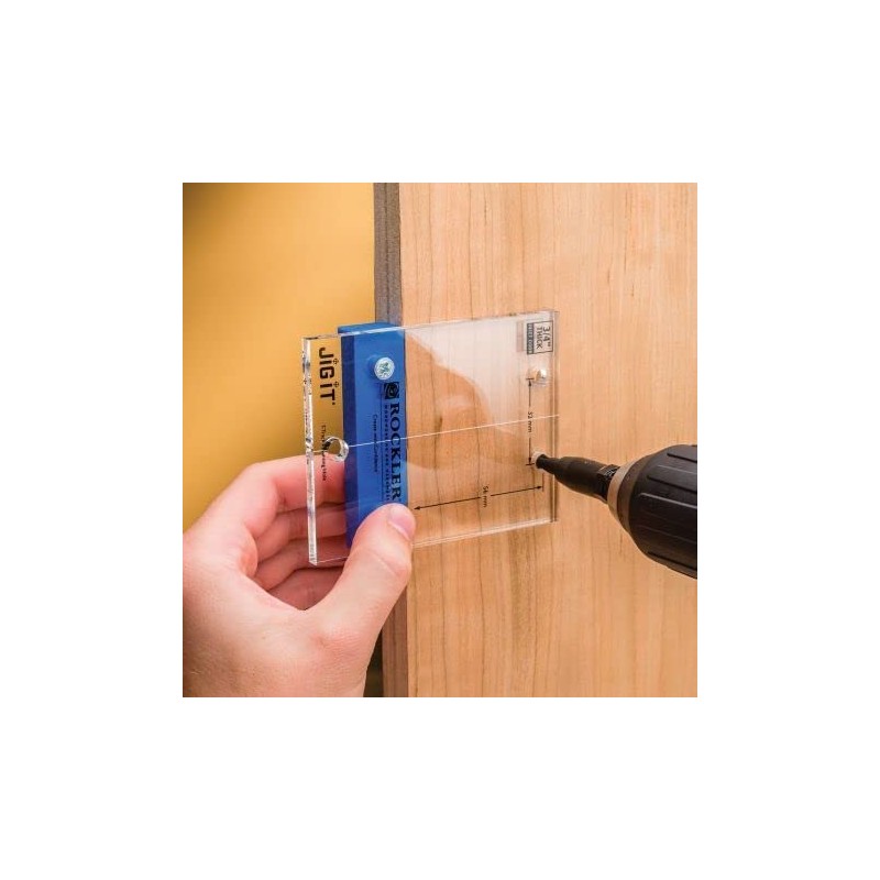 Door Hinge Plate Template for ¾” Inset Door Hinges –