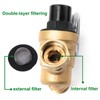 U.S. Solid Brass Water Regulator Valve 3/4" Adjustable Pressure Regulator
