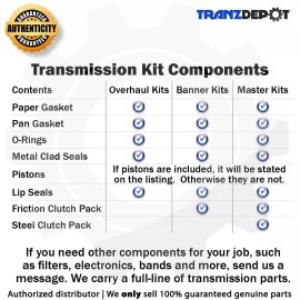 Toledo Trans-Kit TTK Transmission Overhaul Kit POWERGLIDE 62-73 (#TF103002)