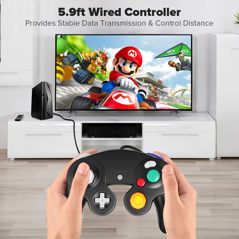VOYEE GC Controller, Compatible with Wired USB Gamecube Controller for