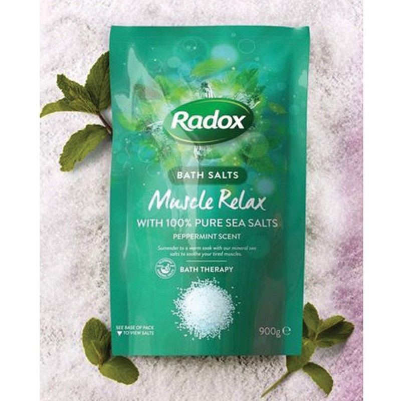 Radox Muscle Relax Peppermint Bath Salts, 900g