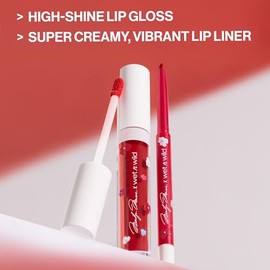 Set Labios Rojos Marilyn Monroe Delineado y gloss Wet n Wild