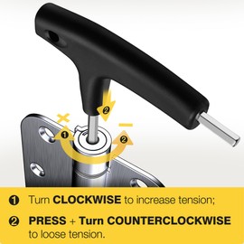 KOLET Self Closing Door Hinges, 3.5 x 3.5 Inches Door Hinges with Auto Close, 5/8" Radius Corners Spring Hinges, Heavy Duty Stainless Steel, No Pin Installation, Brushed Nickel, 3 Pack