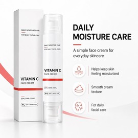 Crema Facial con Vitamina C, Hidratación Diaria, 20 mL