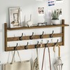 AMBIRD Coat Rack Wall Mount with Shelf, 29" Coat Hooks