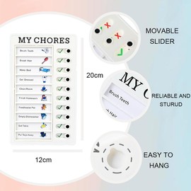 ZEPIQOR Pack of 2 Checklist Boards, Dry Erase To Do List Checklist Board Memo Checklist Boards Board Memo Checklist Chore Chart for Children with 20 Blank Paper, 2 Whiteboard Markers