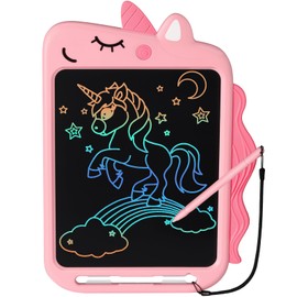 Girls Toys for 2 3 4 5 6 7 Year Old Boys Girls, NOBES LCD Writing Tablet 10inch Unicorn Doodle Board, Unicorn Gifts for Girls Drawing Pad, Unicorn Toys Boy Girl Birthday Age 3-8(Pink)