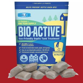 Bio-Active Septic Tank Treatment, 1 Year Supply