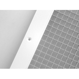 16" x 20" or 20" x 16" Cube Core Eggcrate Return Air Grille - Aluminum Rust Proof - HVAC Vent Duct Cover - White [Outer Dimensions: 17.75 X 21.75]