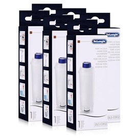 DeLonghi Water Filter for Coffee Machines, Suitable for ECAM, ESAM, ETAM, BCO, EC - Pack of 6