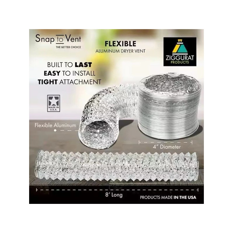 ZIGGURAT STV-M Easy DIY Clothes Dryer 4” Duct Vent Hookup