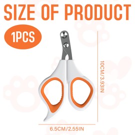 Cat Nail Clippers, 1PCS Cat Claw Clipper, Round Hole Pet Nail Scissors, Cat Nail Clippers with Safety Guard, Perfect for Nail Care, Suitable for Cat, Guinea Pigs, Rabbits, Puppies